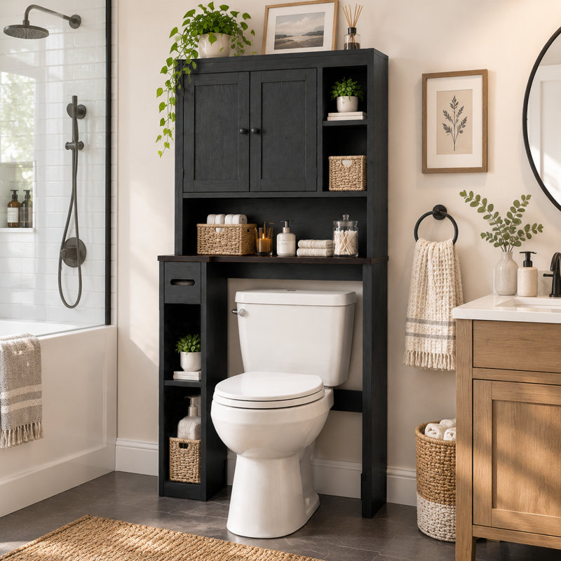 Armoire de rangement Farmhouse, Black