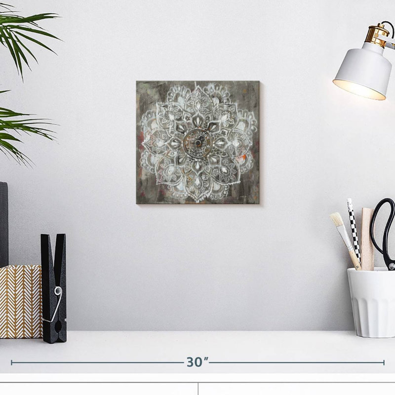 Kerner Mandala In Neutral, 10'' H x 10'' W
