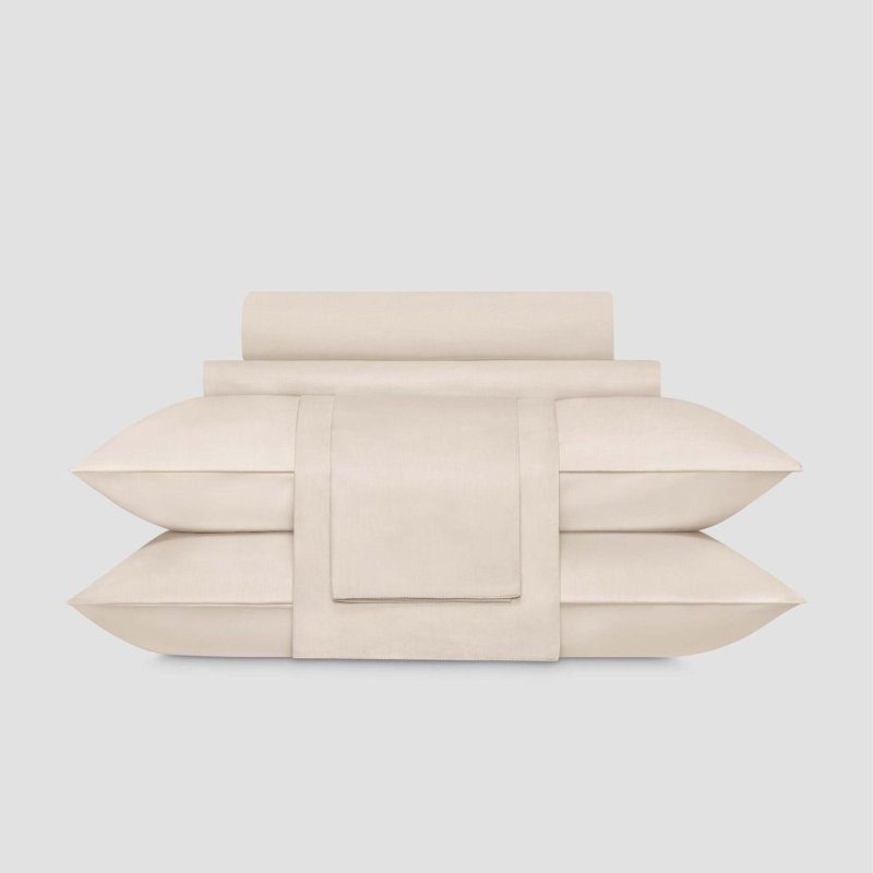 Avari Satin Flat Sheet, Beige