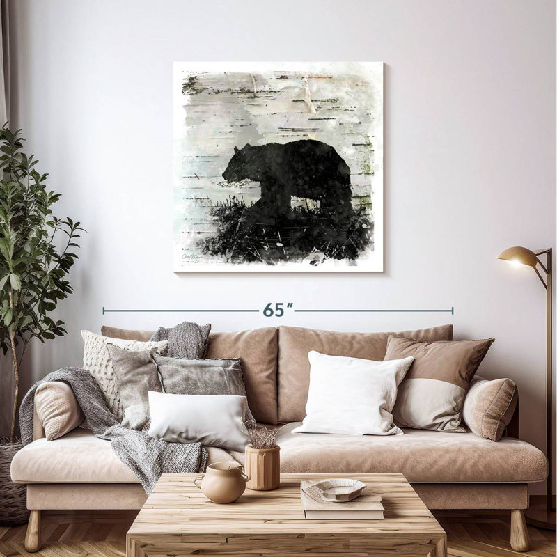 Brampt Birchbark Bear, 39" H x 39" W