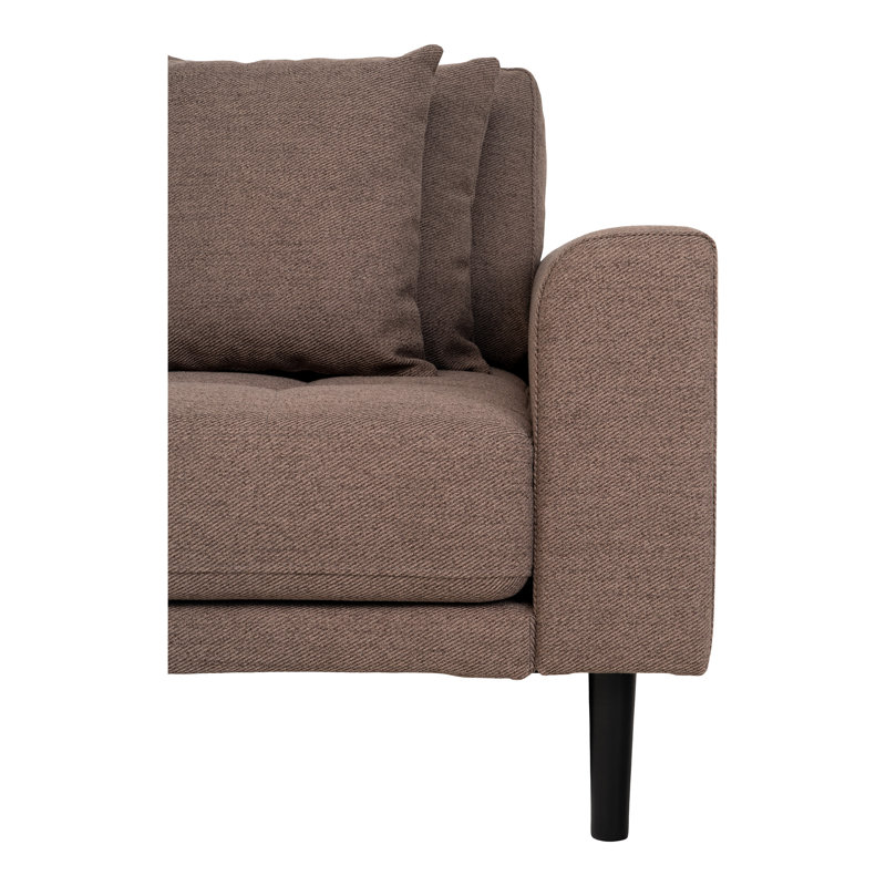 Eguntola 4 Seater Sofa & Chaise, Left Hand Facing, Brown