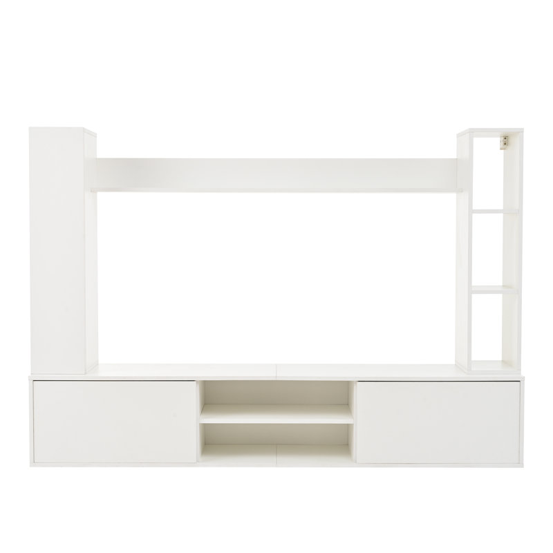 Ensemble mural télé Zarae, 70.80, Blanc