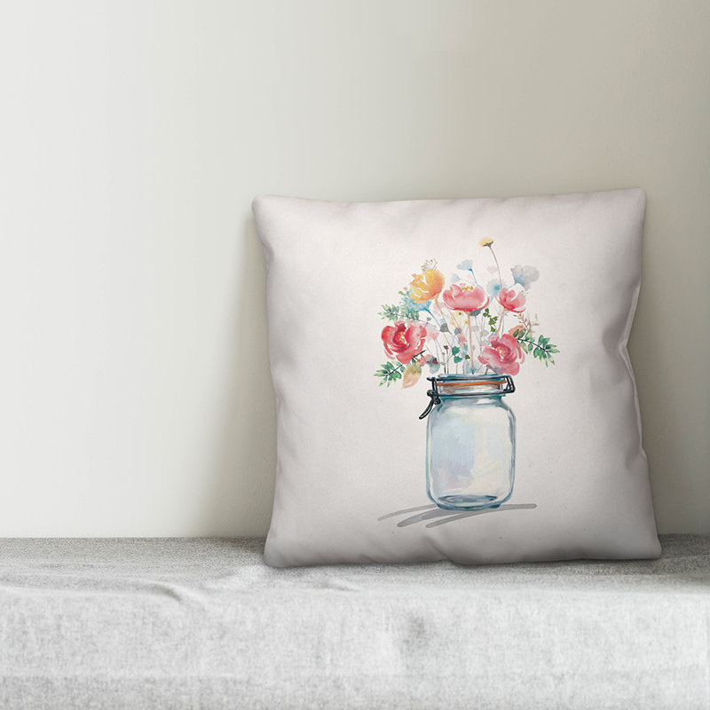 Floral Throw Pillow