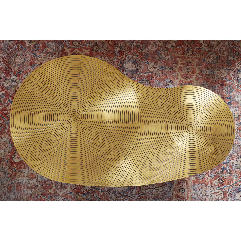 Coffee Table, Antique Brass