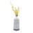 Parrottsville Stoneware Ceramic Vase with Carved Geometric Pattern and Boho Textured Design-51012308-51012309