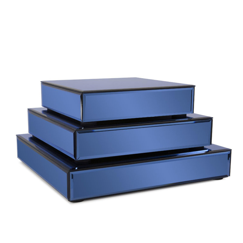 Sapphire Set of 3 Mirrored Platforms