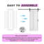 2 Piece Panelled Manufactured Wood Double Sliding Barn Doors with Installation Hardware Kit-73216115
