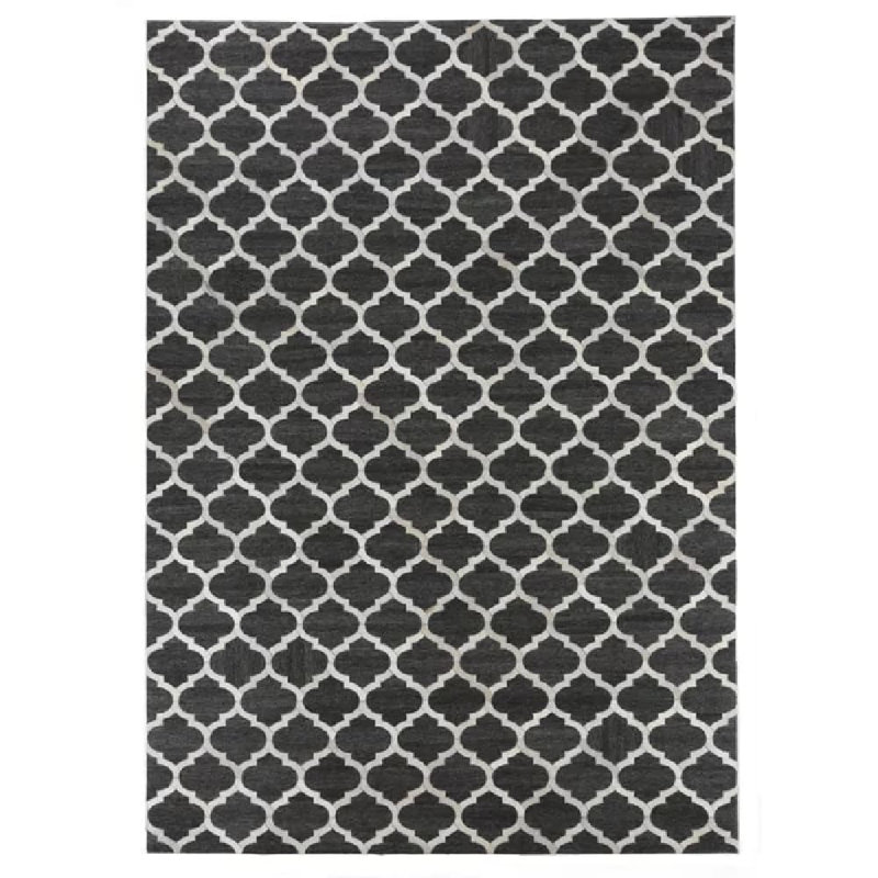 Berlin Cowhide Geometric Area Rug, Rectangle 9'6" x 13'6"