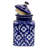 Home&Manor Ceramic Blue/White Jar
