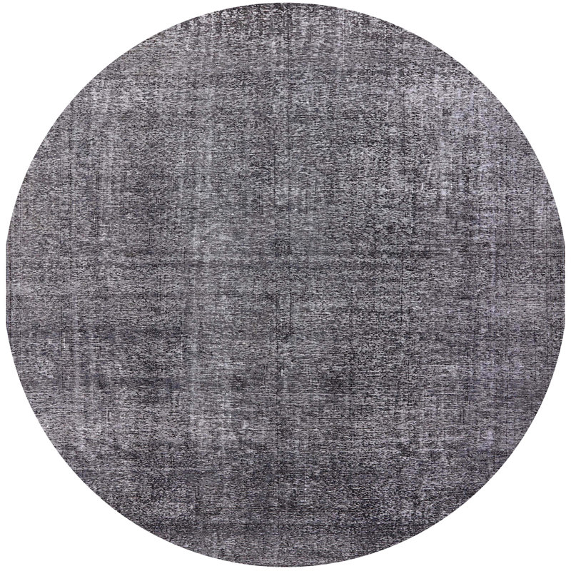 Tapis 100% Mid-Century moderne lavable à la machine 2230, Rond 6 pi
