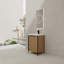 24" Freestanding Bathroom Vanity With Resin Sink & 2 Soft-close Cabinet Doors