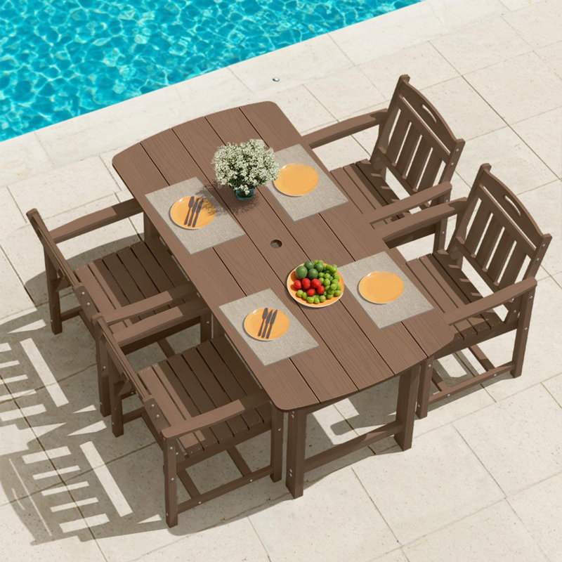 Chaises de patio pour l'extérieur, Teck