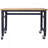 Workbench - 48" Wide Rolling Workbenches For Garage - Adjustable Height, Workshop Tool Bench, Metal With Rubber Wood Top