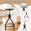 Ensemble de table de bar 84 po avec 4 tabourets pivotants à hauteur réglable 84 po-1852771068