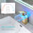 Single Handle Brass Bathroom Sink Faucet with LED
