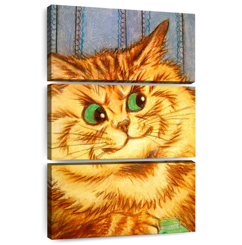 Brampt Quizzical Cat, 65" H x 42" W