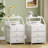 Travison Nightstands with 3 Drawers & Outlets, Bedside Tables with 2 USB Ports & 2-Tier Open Shelf-308674733