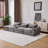 Boneless 104" Wide Modular Sectional Sofa In Soft Chenille Fabric Large Cloud Couch-1208401352