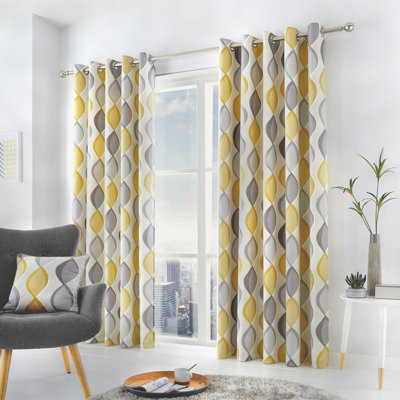 100% Cotton Ready Made Eyelet Curtain