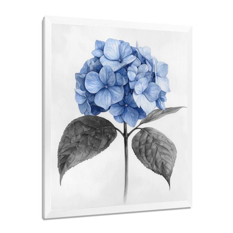 Guildford - Floral Wall Art, Reproduction encadrée d'une seule photo, H 44 po x l 34 po, Blanc