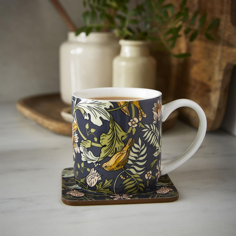 Finch & Flower Bone China Coffee Mug