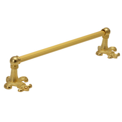 Charlemagne 16 inches c.c {approximately} towel Bar with 5/8 reeded center in Oil Rub Bronze