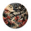 Horloge murale en bois massif Orenda-631818338