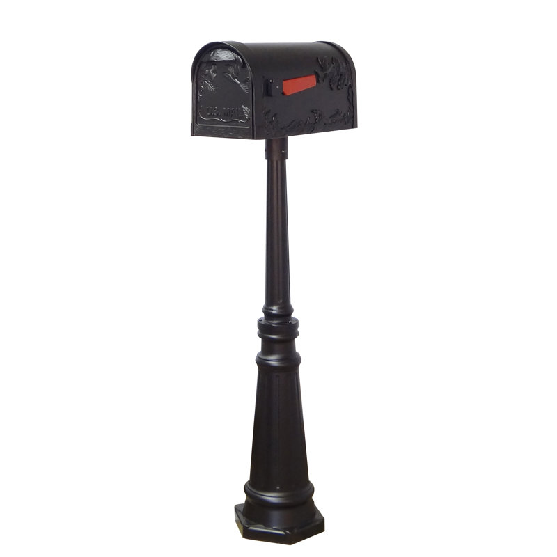 Boîte aux lettres verrouillable avec poteau inclus trottoir Hummingbird