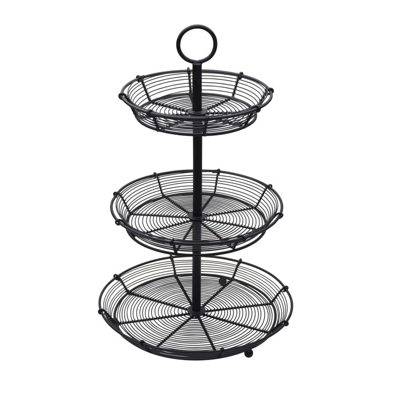 Mikasa Gourmet Basics 3-Tier Stand, Black