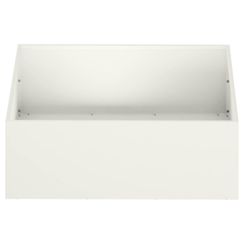 Outdoor Raised Garden Bed, 20cm H x 40cm W x 40cm D, White, 2