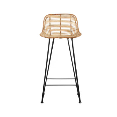 Broomall Counter Stool with Metal Frame