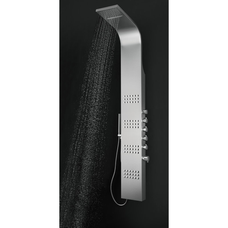 Panneau de douche thermostatique en acier inoxydable 64,5 "Blue Ocean