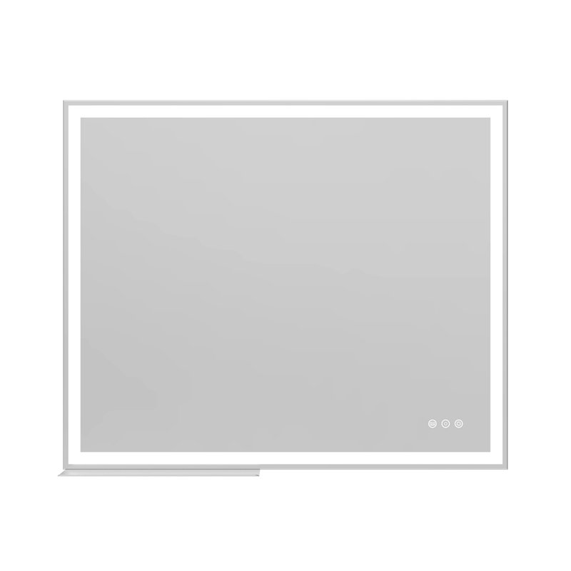Miroir de meuble-lavabo mural 30 po x 36 po à DEL avec interrupteur tactile réglable / chaud / anti-buée avec mémoire