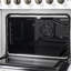 Cuisinière à gaz 48 po Forno Galiano, noir ou blanc et laiton antique, 107 000 BTU, fours de 6,58 pieds cubes-108673499
