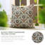 Housse de coussin lombaire à motif de blocs Fab printine, printemps été, décoration intérieure (Chahat, brun) 14 po x 36 po-102753223-102753221-102753218