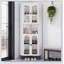 Armoire de rangement en métal de 73 po avec tablettes réglables, rangement élégant et peu encombrant pour diverses pièces