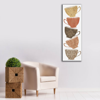  «Coffee 1» par Erin Clark, art mural sur toile, 20 po x 60 po