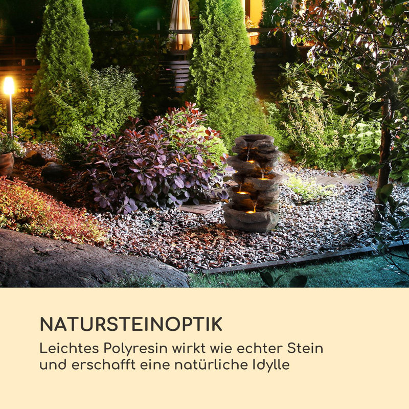 Indoor Outdoor Rock Fountain with Lights