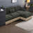 Deep Seat Modular Sofas, Chenille Leopard Modern Living Room Home