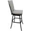 Tabouret d'extérieur en aluminium thermolaqué avec coussin Mastan-675097639-675097632