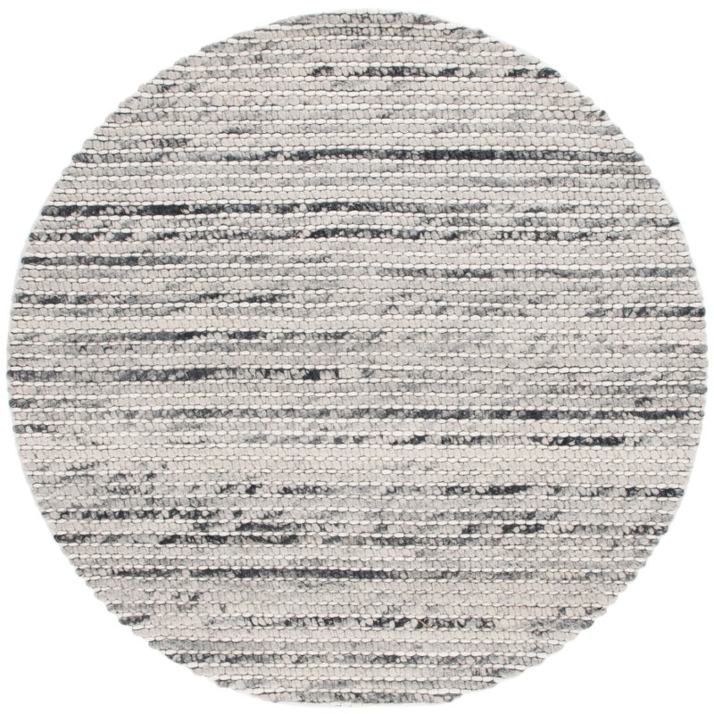 Marbella Hand Woven Wool Rug, Round 6'