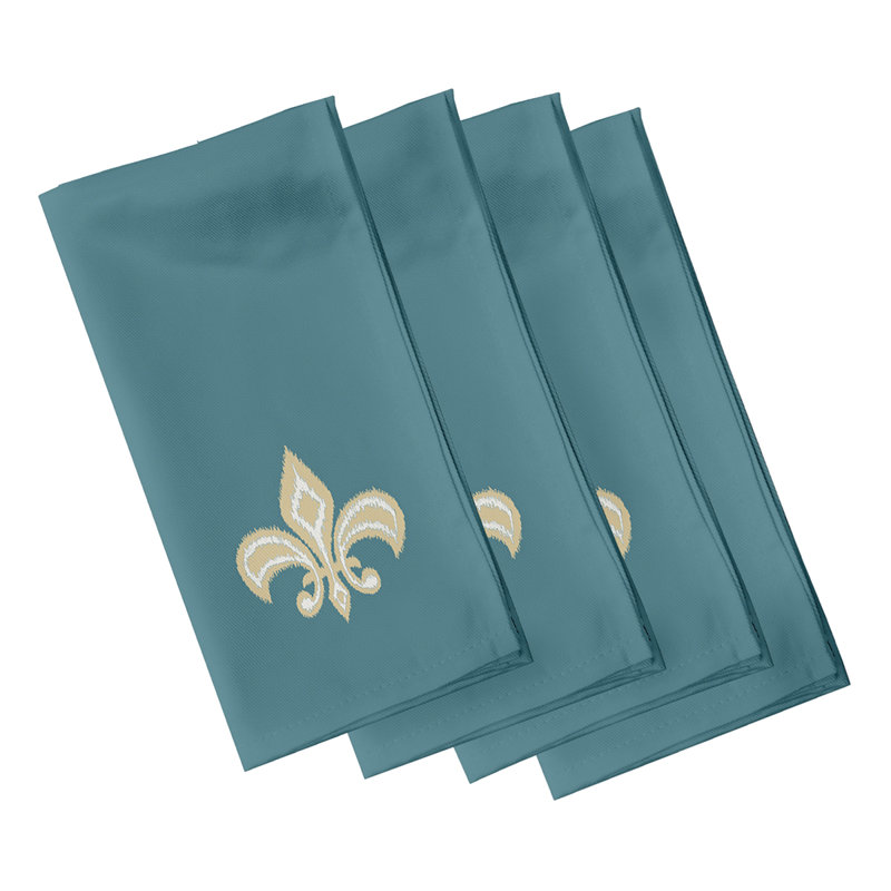 Ensemble de serviettes 4 pièces Bettrys, L 18 po x L 18 po, Bleu sarcelle