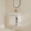 Ensemble de meuble-lavabo simple mural 24 po, comptoir flottant avec plateau en céramique 24 po-1503529850