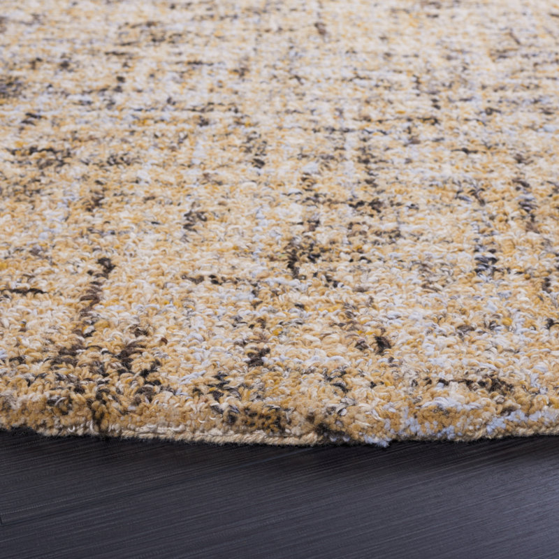 Banneker Abstract Hand Tufted Performance Rug, Round 6'
