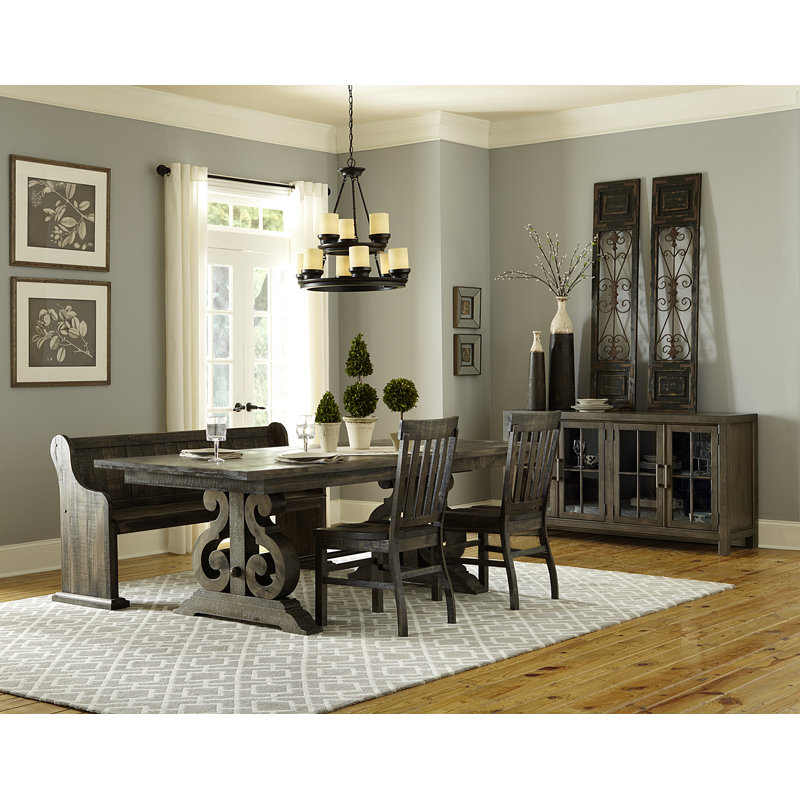 Horncastle Solid Wood Bench, Peppercorn