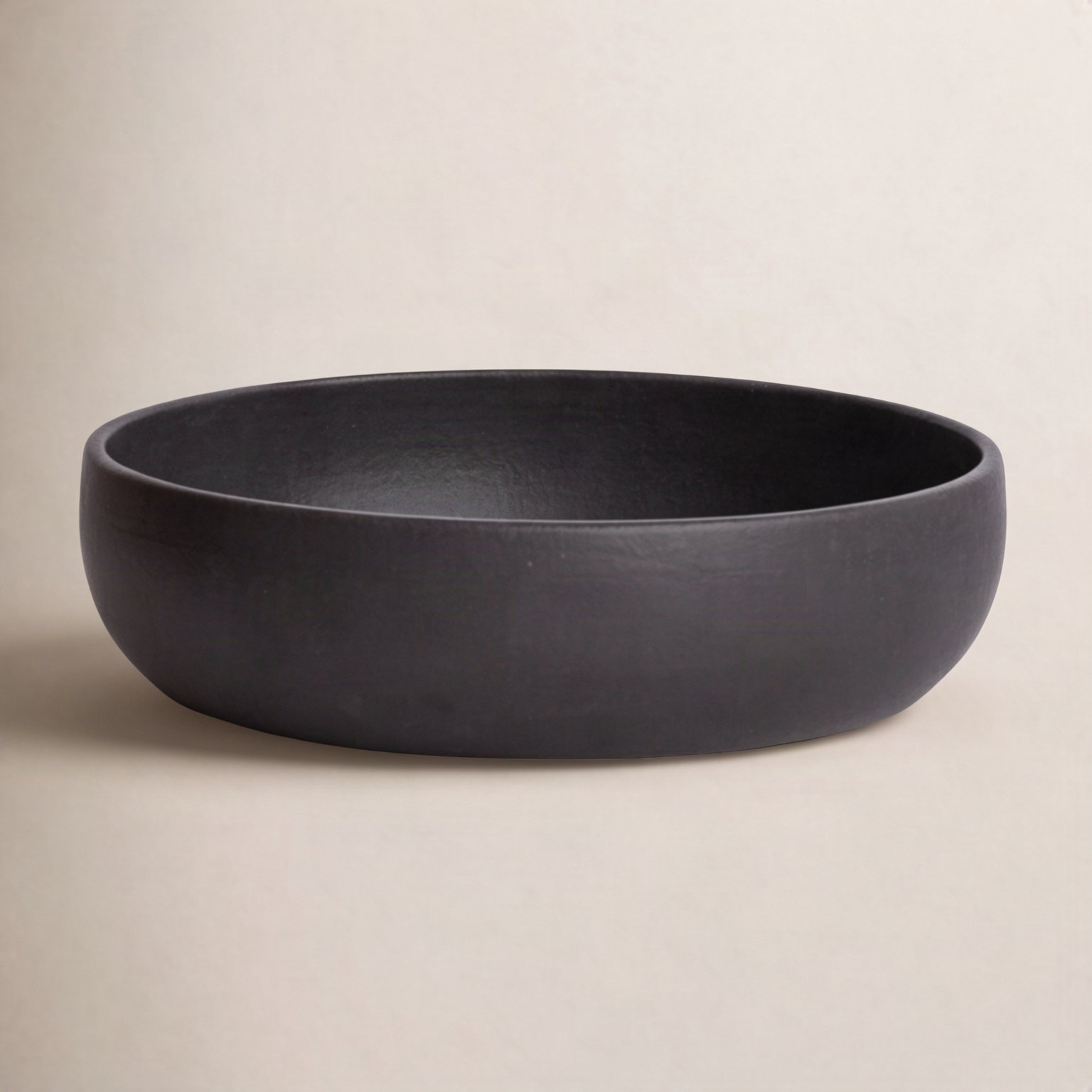 Shallow Stoneware Serving Bowl