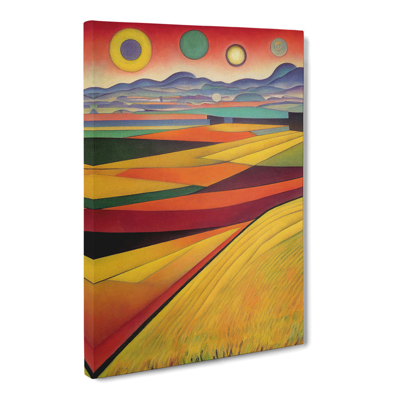 CAN-V0523-2860X Wheat Field Impressionism Vol.1 - Wrapped Canvas Print, 50cm H x 35cm W