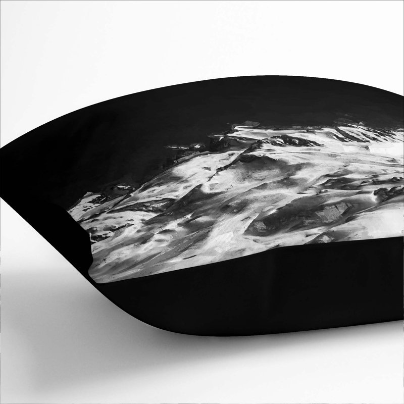 Square Cushion, 40cm H x 40cm W x 15cm D, Black