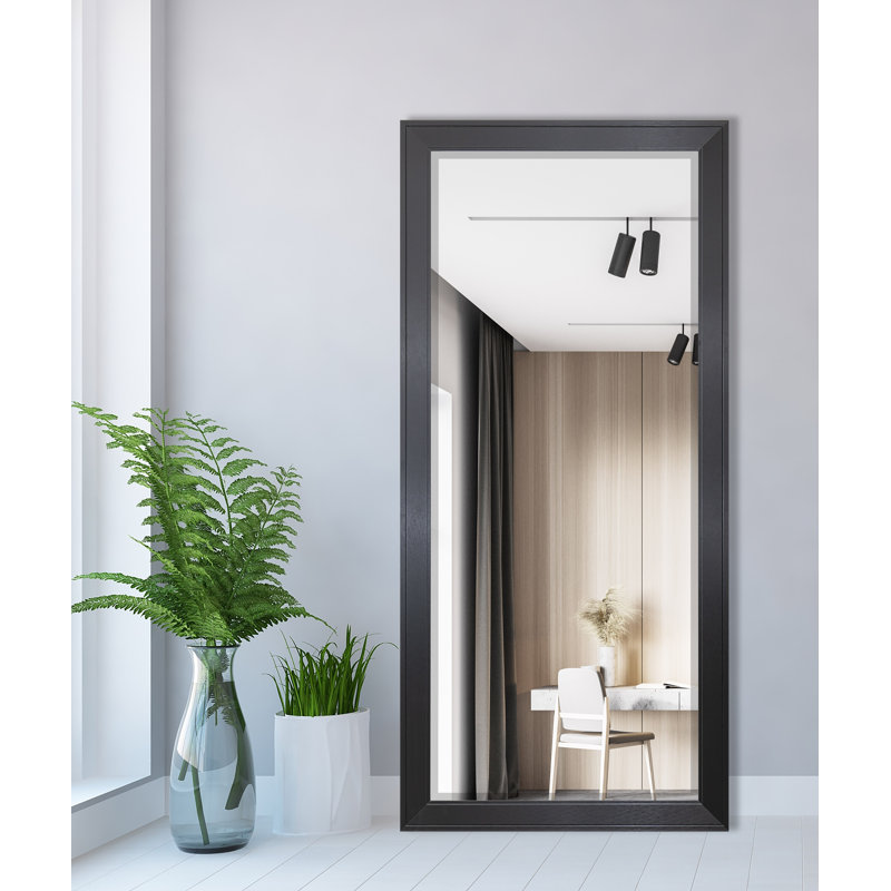Engineered Wood Flat Mirror, 65.5" x 32"