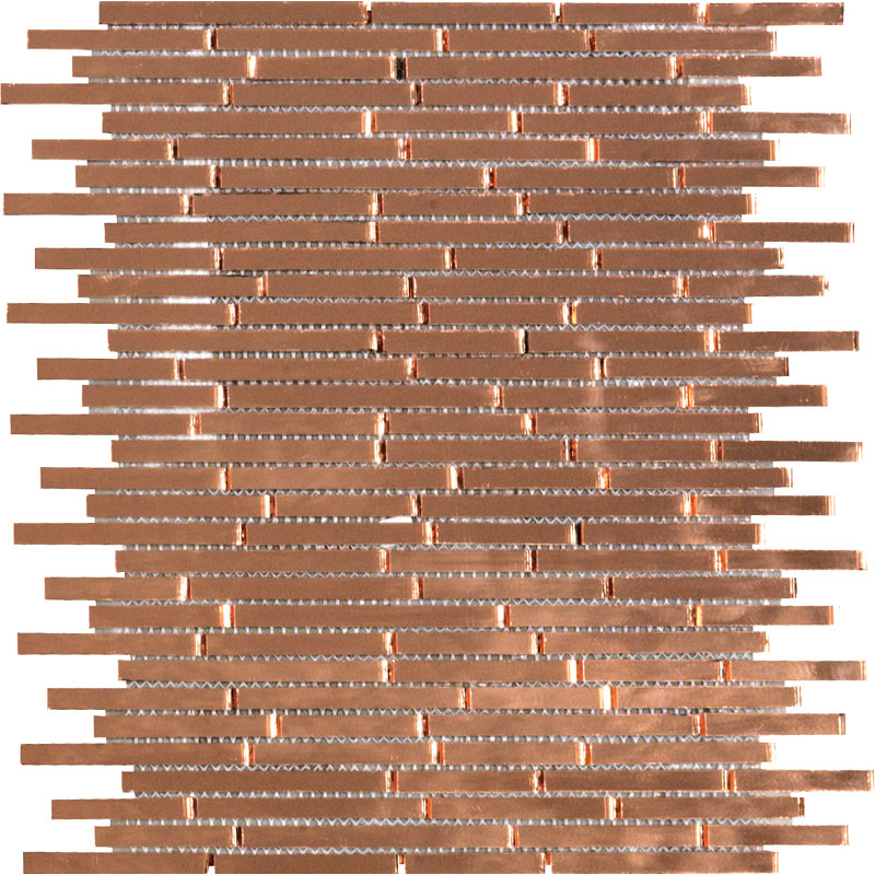 25 x 25 cm Beveled Ceramic Tile, Copper